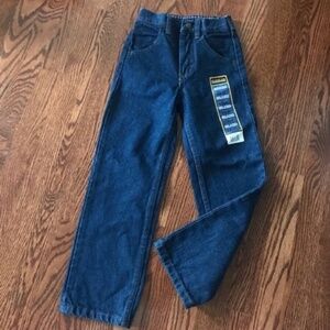 Kids Boy RUSTLER Blue Jeans Pants Relaxed Fit Sz 6 Slim NEW NWOT